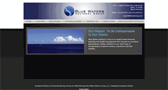 Desktop Screenshot of bluewatersadvisorygroup.com